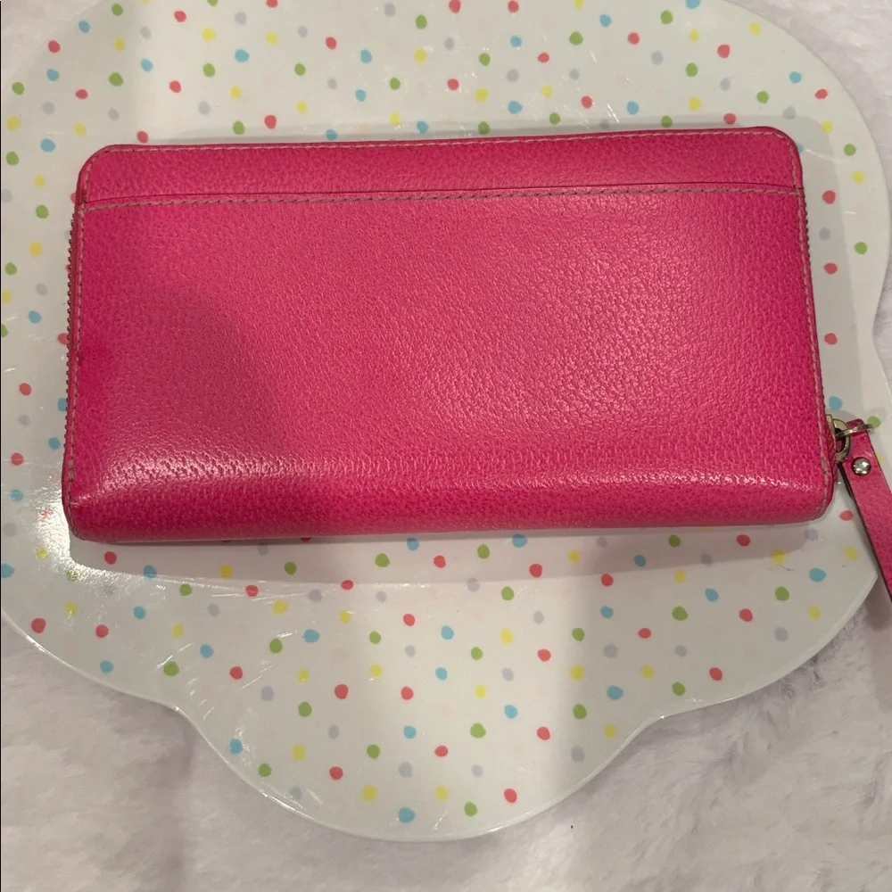 Kate Spade Fuchsia Leather Wallet - Picture 2 of 6